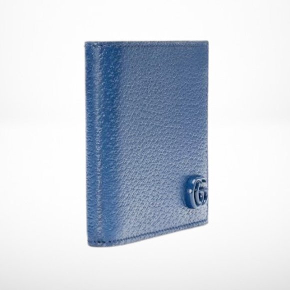 Gucci GG Marmont Royal Blue Leather bi-fold Wallet - Picture 3 of 4